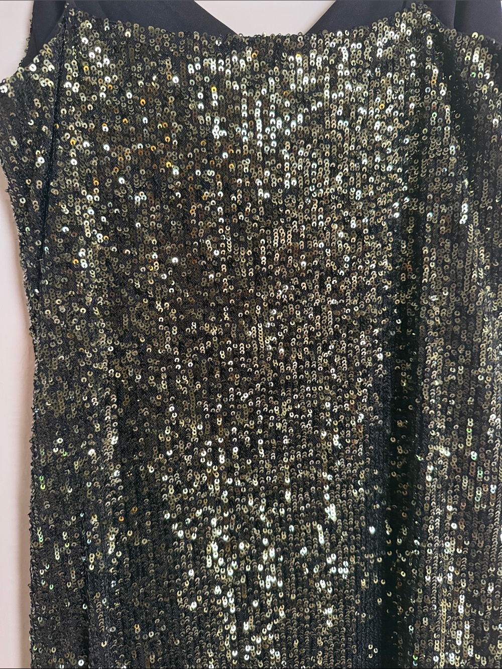 Topshop Dark Green Sequin Midi Dress - Picture 6 of 10